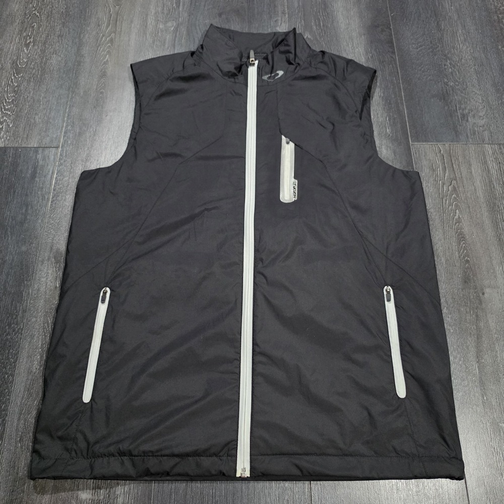 Oakley Hydrofuse Vest Men L Black Golf Vented Waterproof Lightweight Outdoors